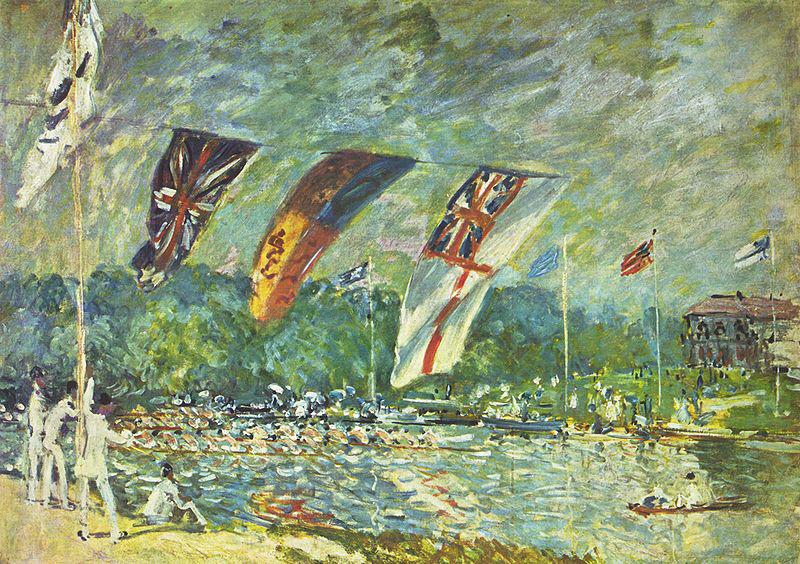 Regatta in Molesey, Alfred Sisley